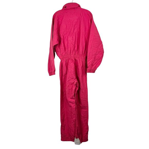 Vintage COLMAR Ski Suit Front Zip Retro 80s Bright Pink 8/L Costume Cabincore - Picture 9 of 14